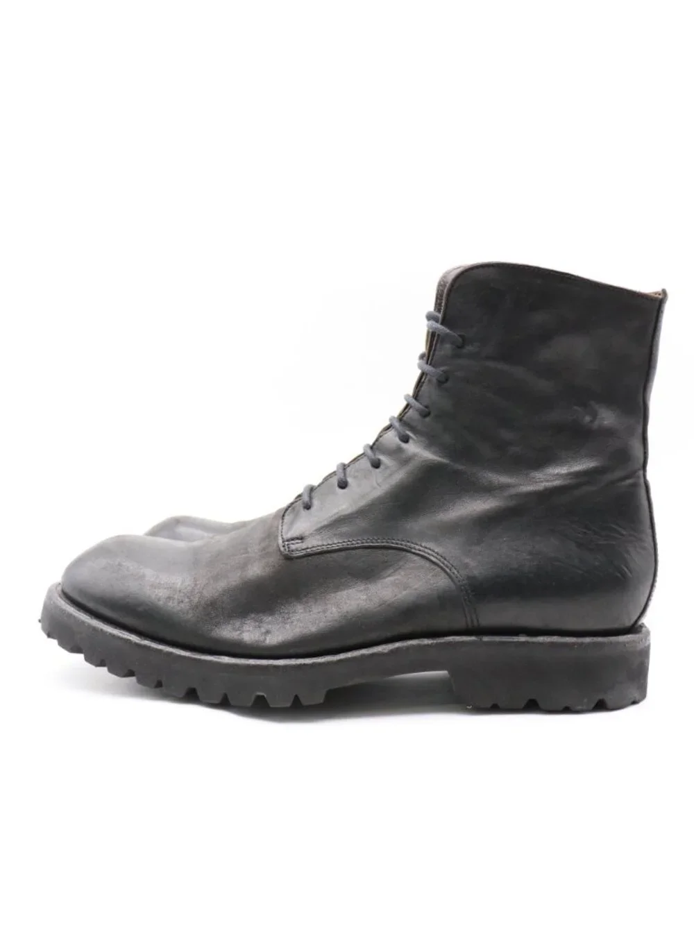 ARI Soho Boots Zip Ankle Bootie Men's EU 44 Black Leather Zip Handmade in Italy